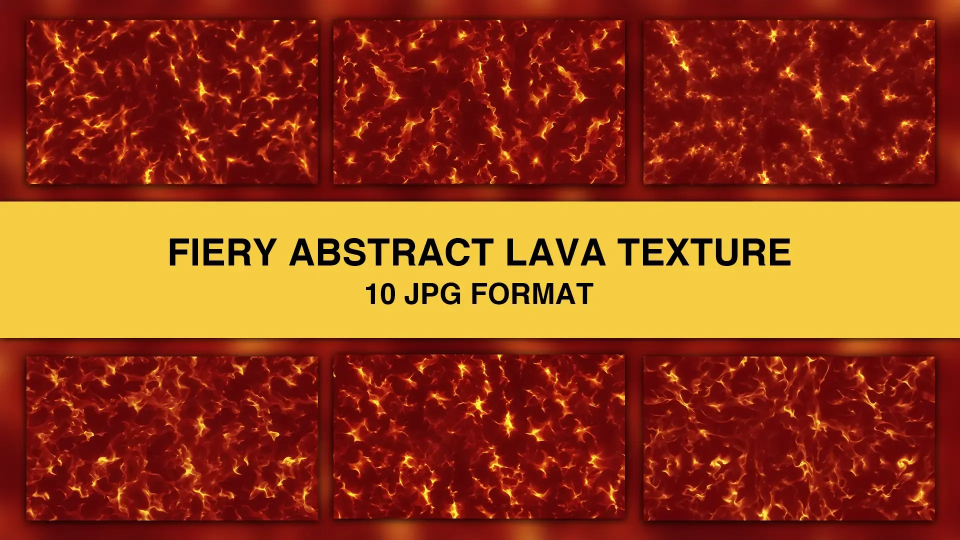 Fiery Abstract Lava Texture Backgrounds Pack of 10 Images